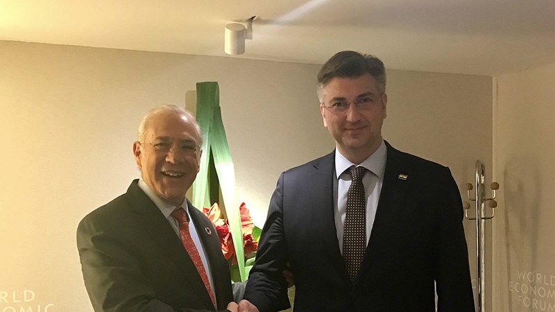 Predsjednik Vlade Plenković u Davosu: Hrvatska želi biti u novom valu proširenja OECD-a